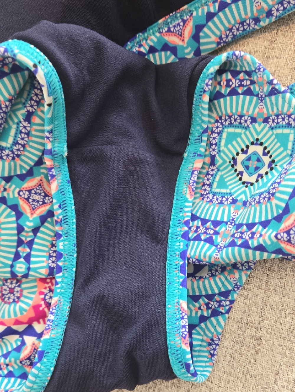Athleta Turquoise Patterned Two-Piece Bikini - Picture 13 of 14
